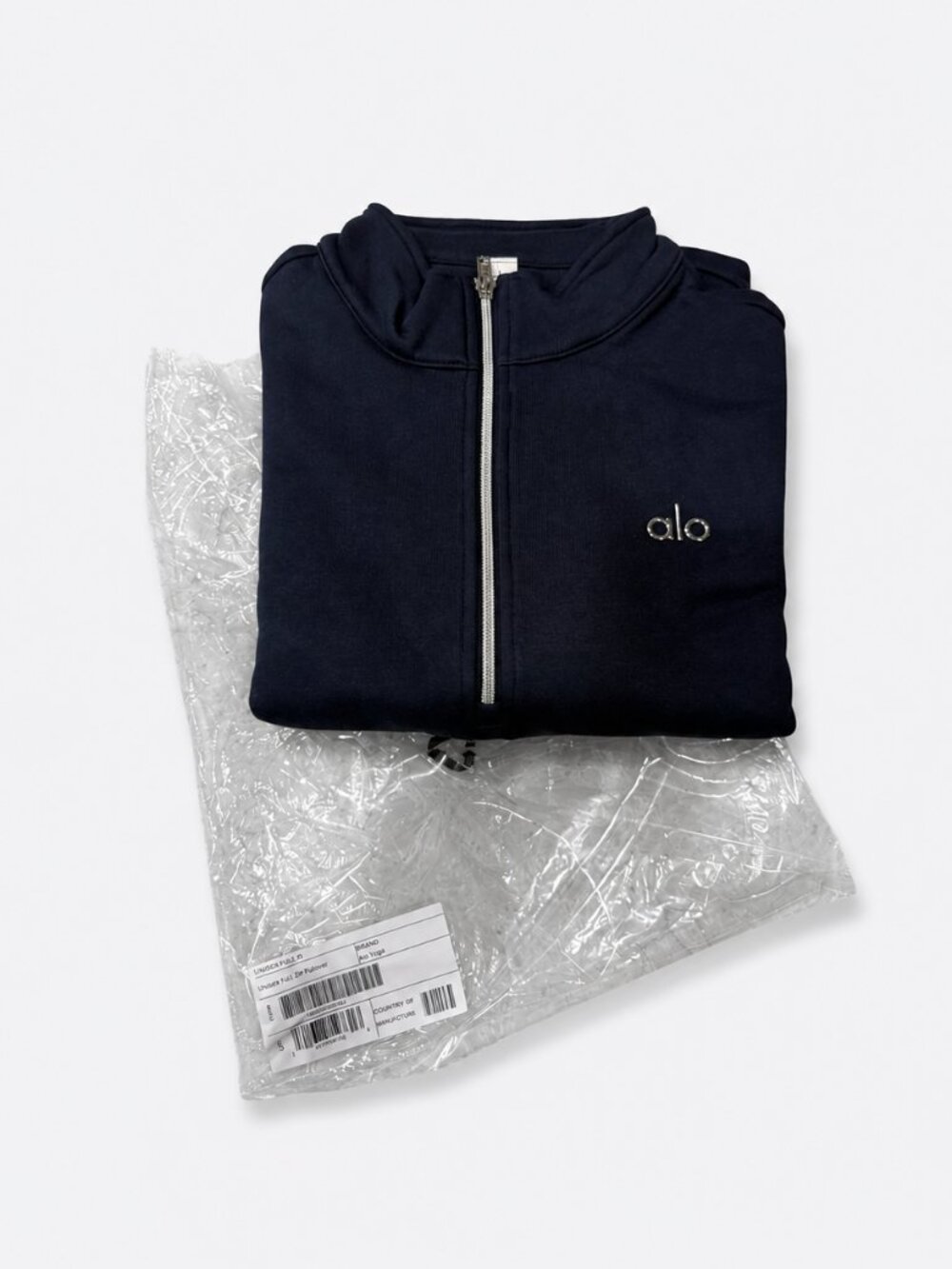 ALO Yoga Men’s Navy Quarter-Zip Sweater